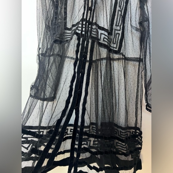 Anthropologie Holly Flocked Tunic Top Size XL Rare - Picture 8 of 15